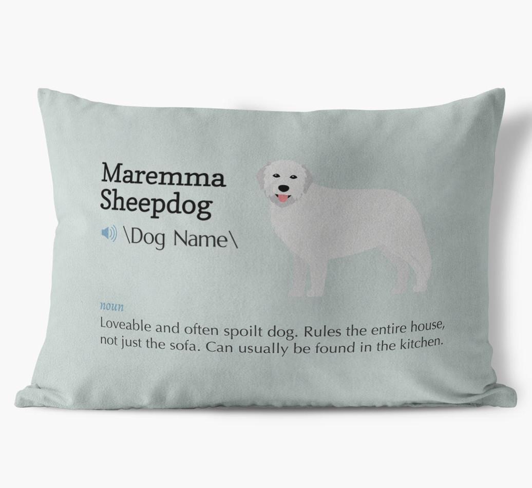 Definition: Personalized {breedFullName} Soft Touch Pillow