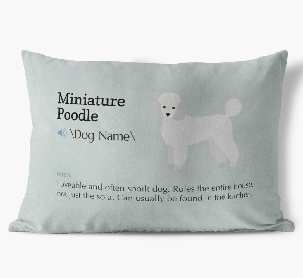 Definition: Personalized {breedFullName} Soft Touch Pillow