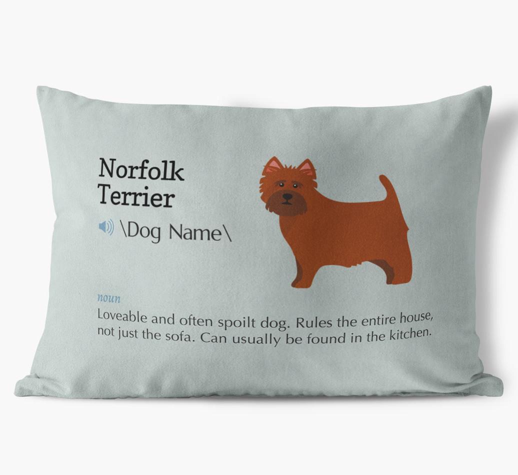 Definition: Personalized {breedFullName} Soft Touch Pillow