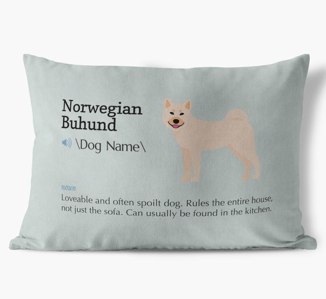 Definition: Personalized {breedFullName} Soft Touch Pillow