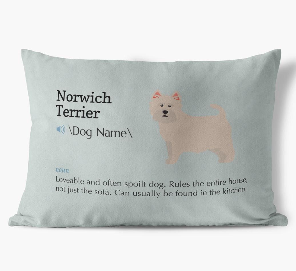 Definition: Personalized {breedFullName} Soft Touch Pillow