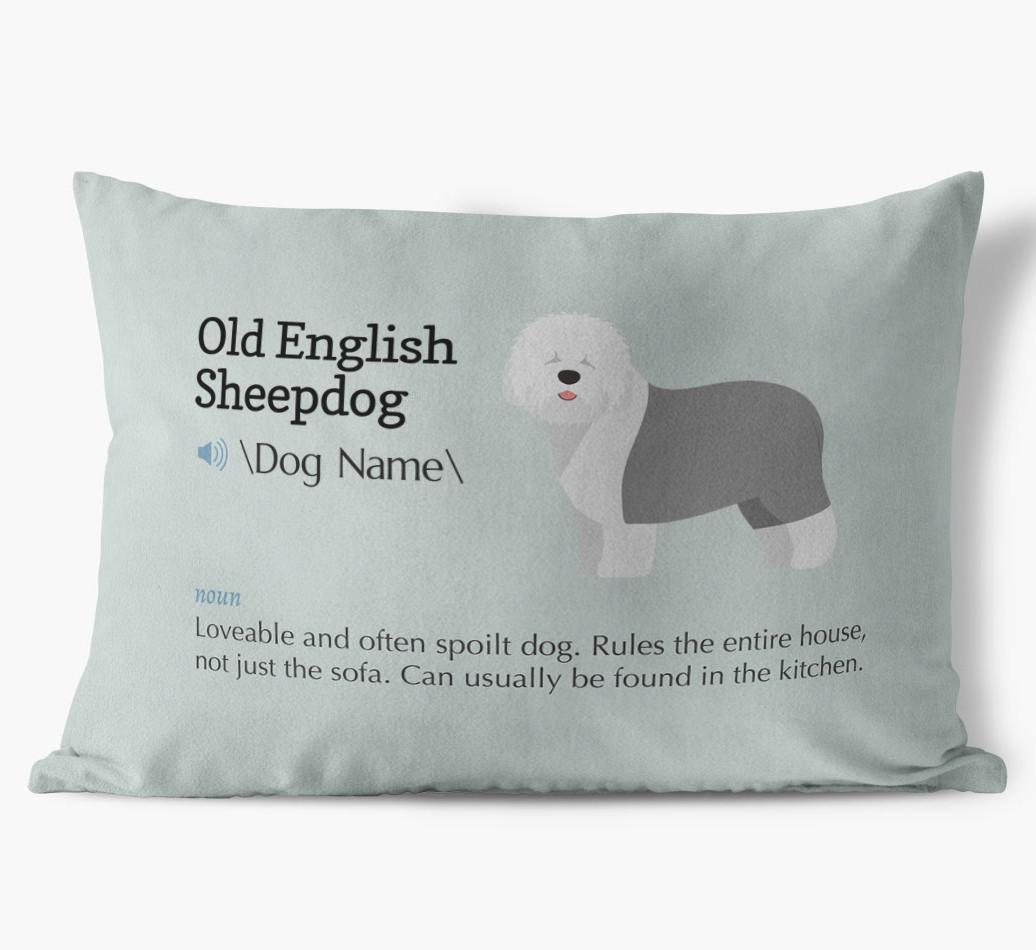 Definition: Personalized {breedFullName} Soft Touch Pillow