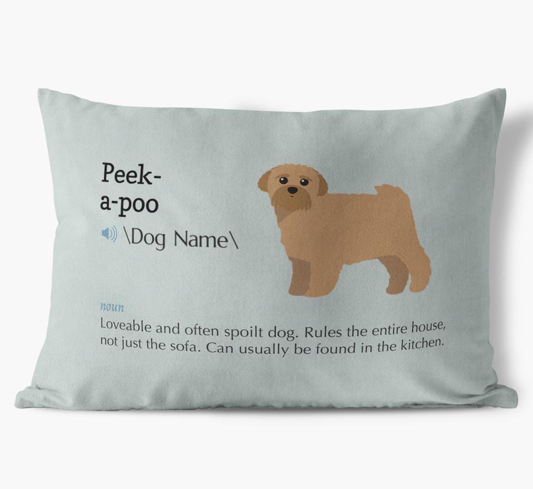 Definition: Personalized {breedFullName} Soft Touch Pillow