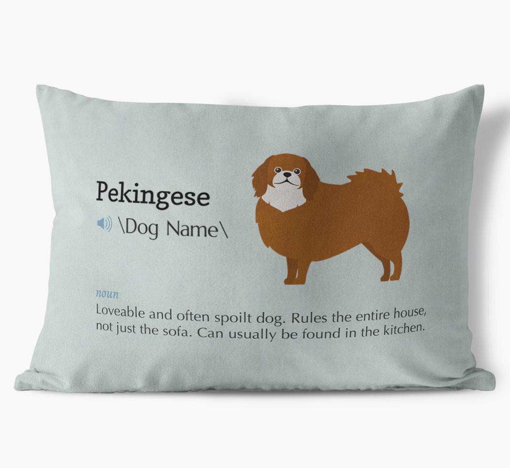 Definition: Personalized {breedFullName} Soft Touch Pillow