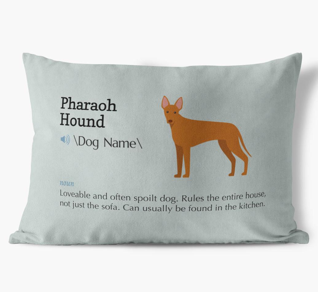 Definition: Personalised {breedFullName} Soft Touch Cushion