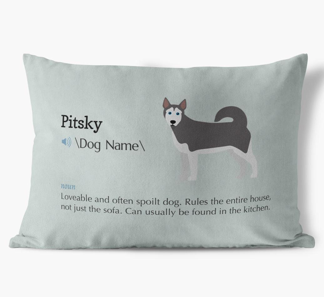 Definition: Personalized {breedFullName} Soft Touch Pillow