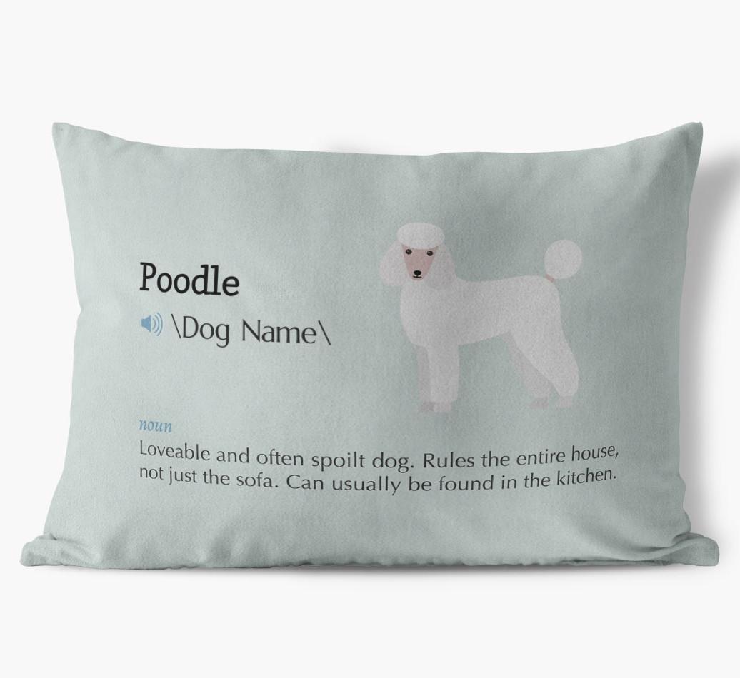 Definition: Personalized {breedFullName} Soft Touch Pillow