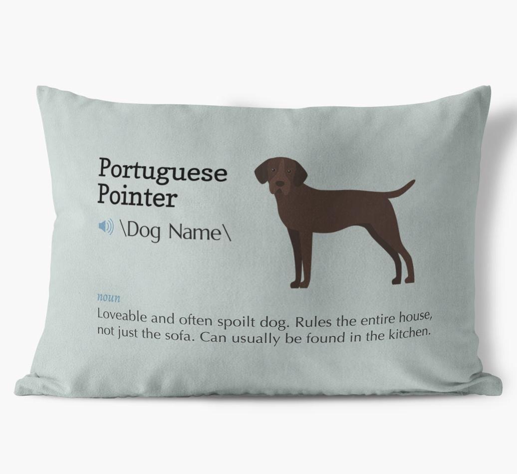 Definition: Personalized {breedFullName} Soft Touch Pillow