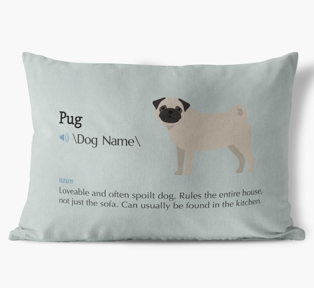 Definition: Personalized {breedFullName} Soft Touch Pillow