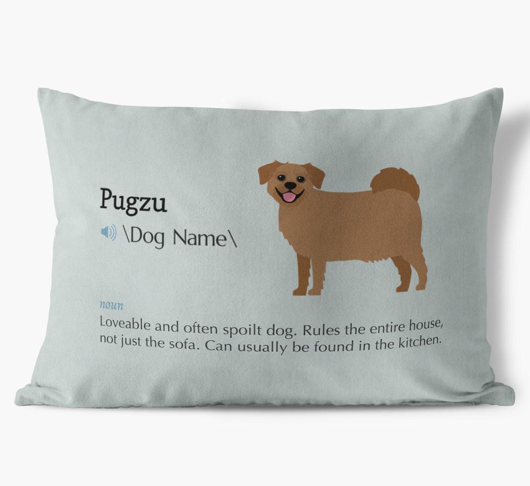 Definition: Personalized {breedFullName} Soft Touch Pillow