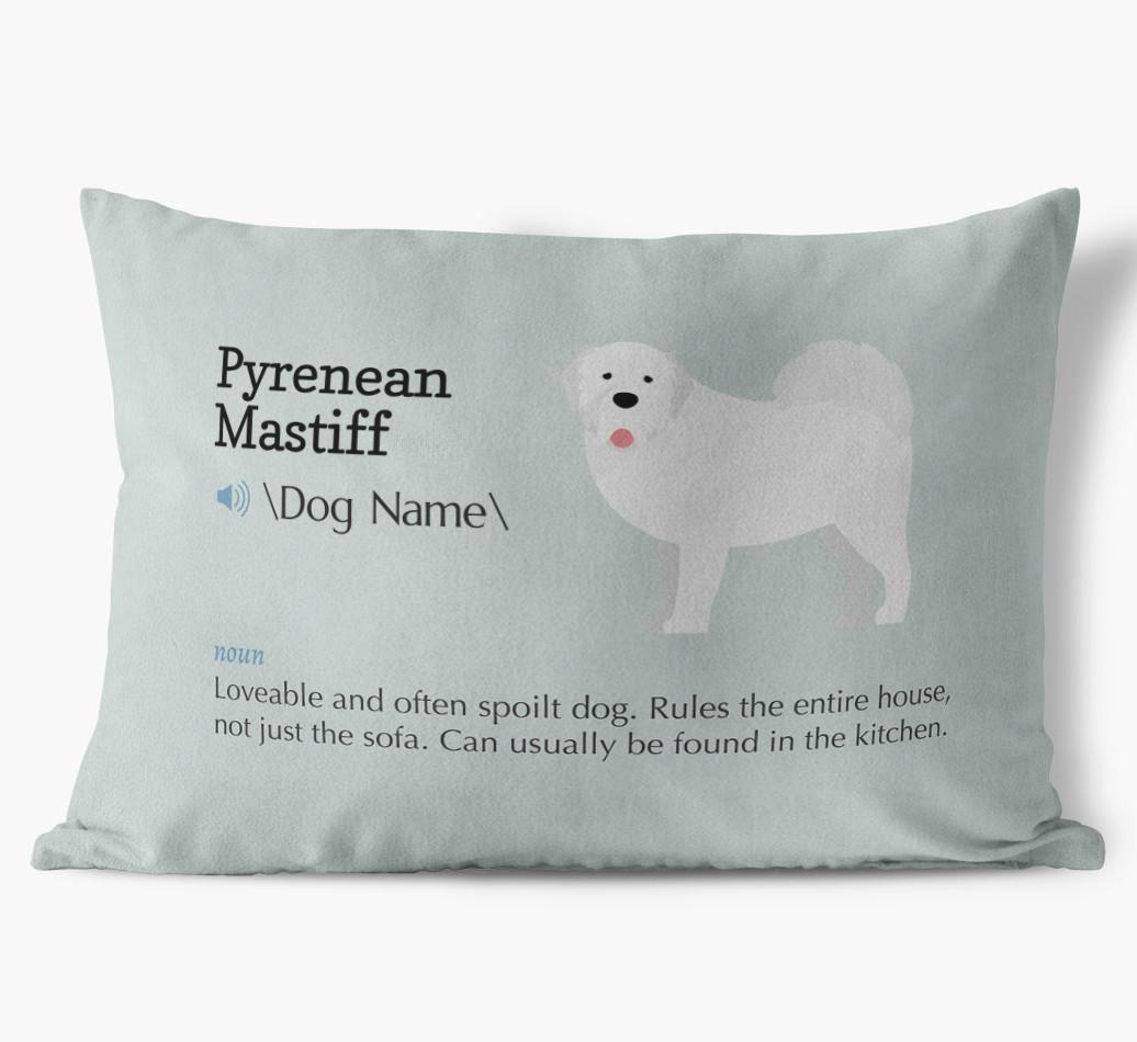 Definition: Personalized {breedFullName} Soft Touch Pillow