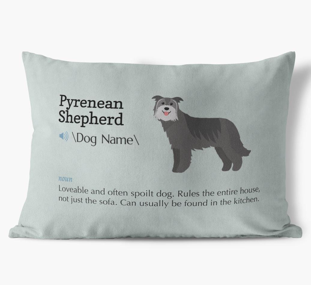 Definition: Personalized {breedFullName} Soft Touch Pillow