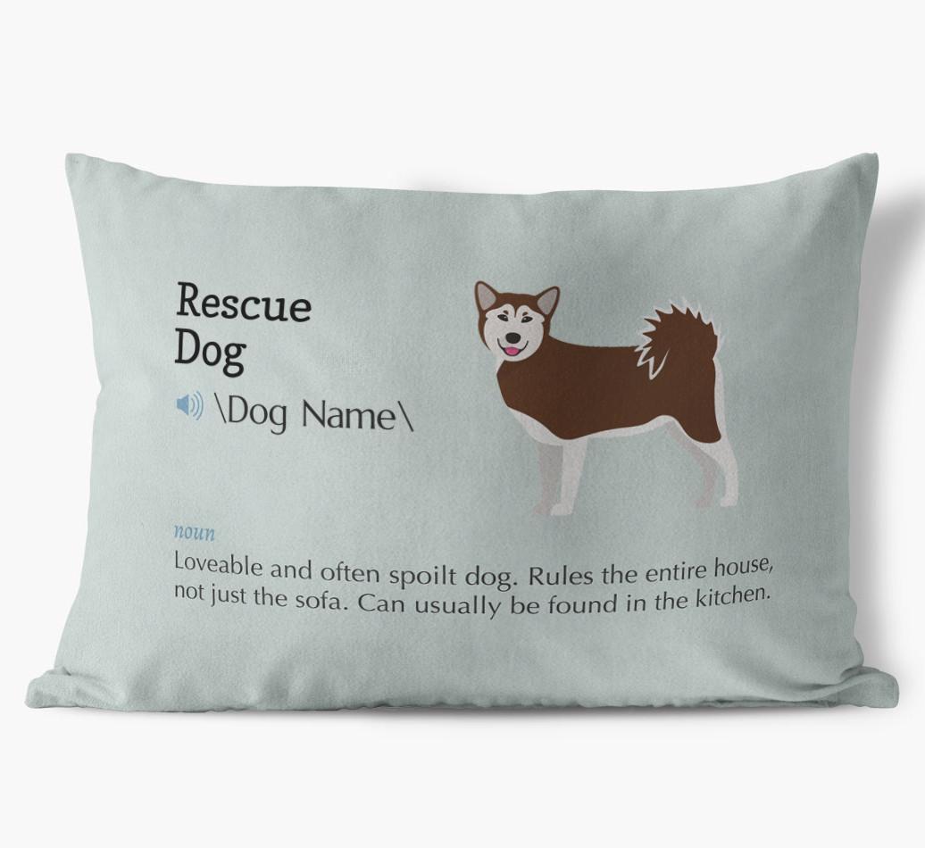 Definition: Personalized {breedFullName} Soft Touch Pillow