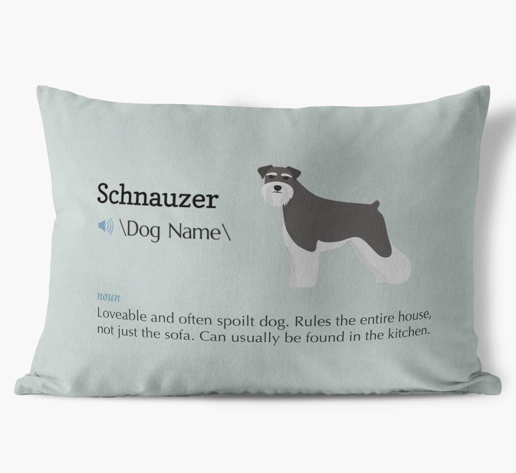 Definition: Personalized {breedFullName} Soft Touch Pillow