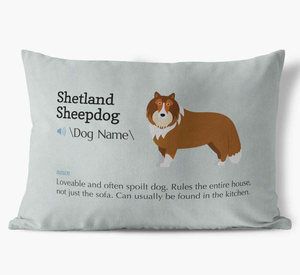 Definition: Personalized {breedFullName} Soft Touch Pillow
