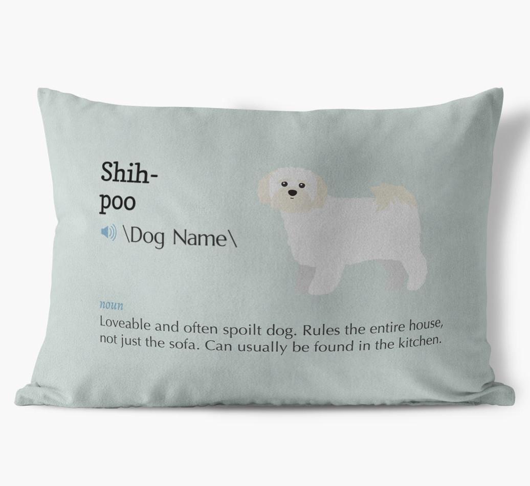 Definition: Personalized {breedFullName} Soft Touch Pillow