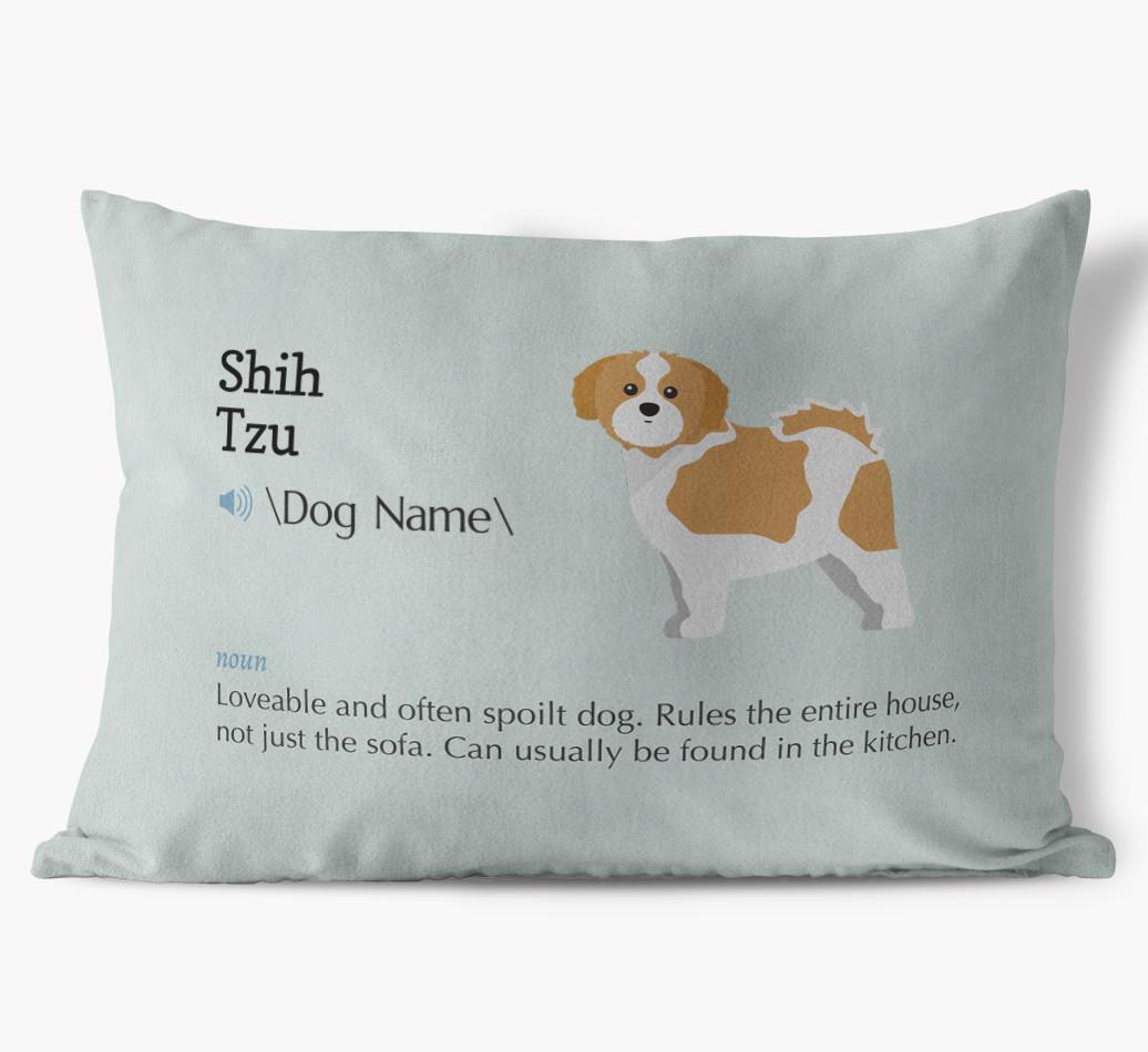 Definition: Personalized {breedFullName} Soft Touch Pillow