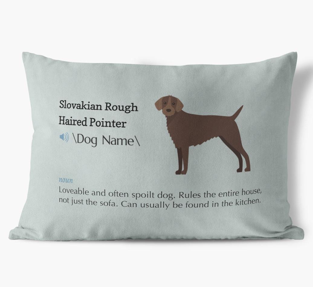 Definition: Personalized {breedFullName} Soft Touch Pillow