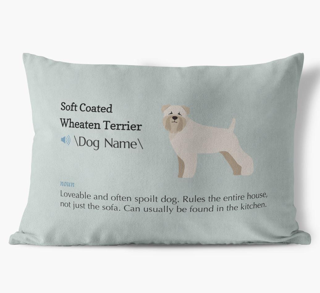 Definition: Personalized {breedFullName} Soft Touch Pillow