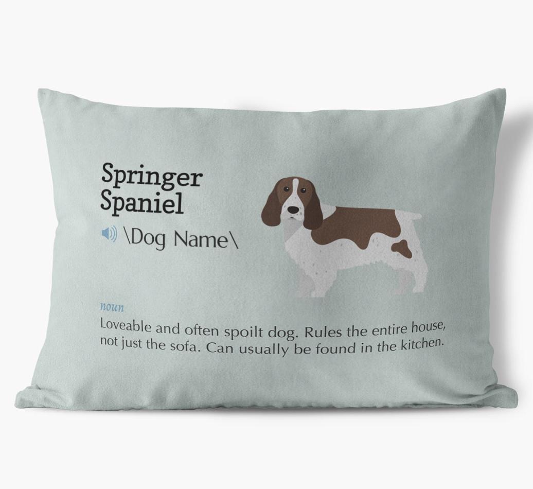 Definition: Personalized {breedFullName} Soft Touch Pillow