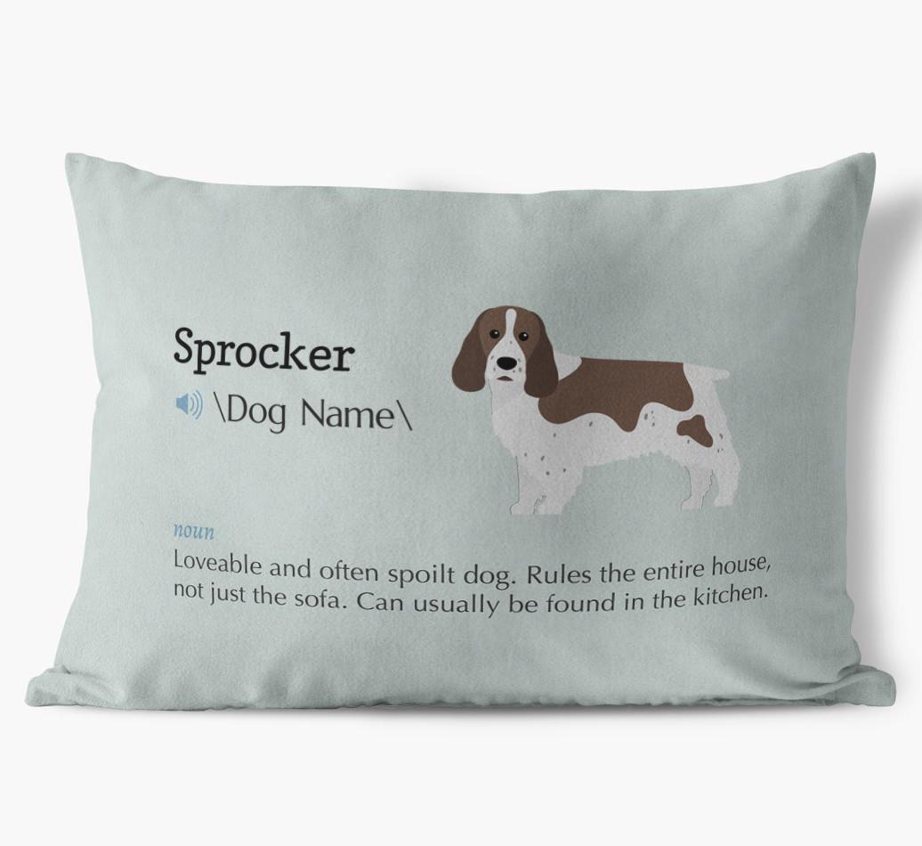 Definition: Personalized {breedFullName} Soft Touch Pillow