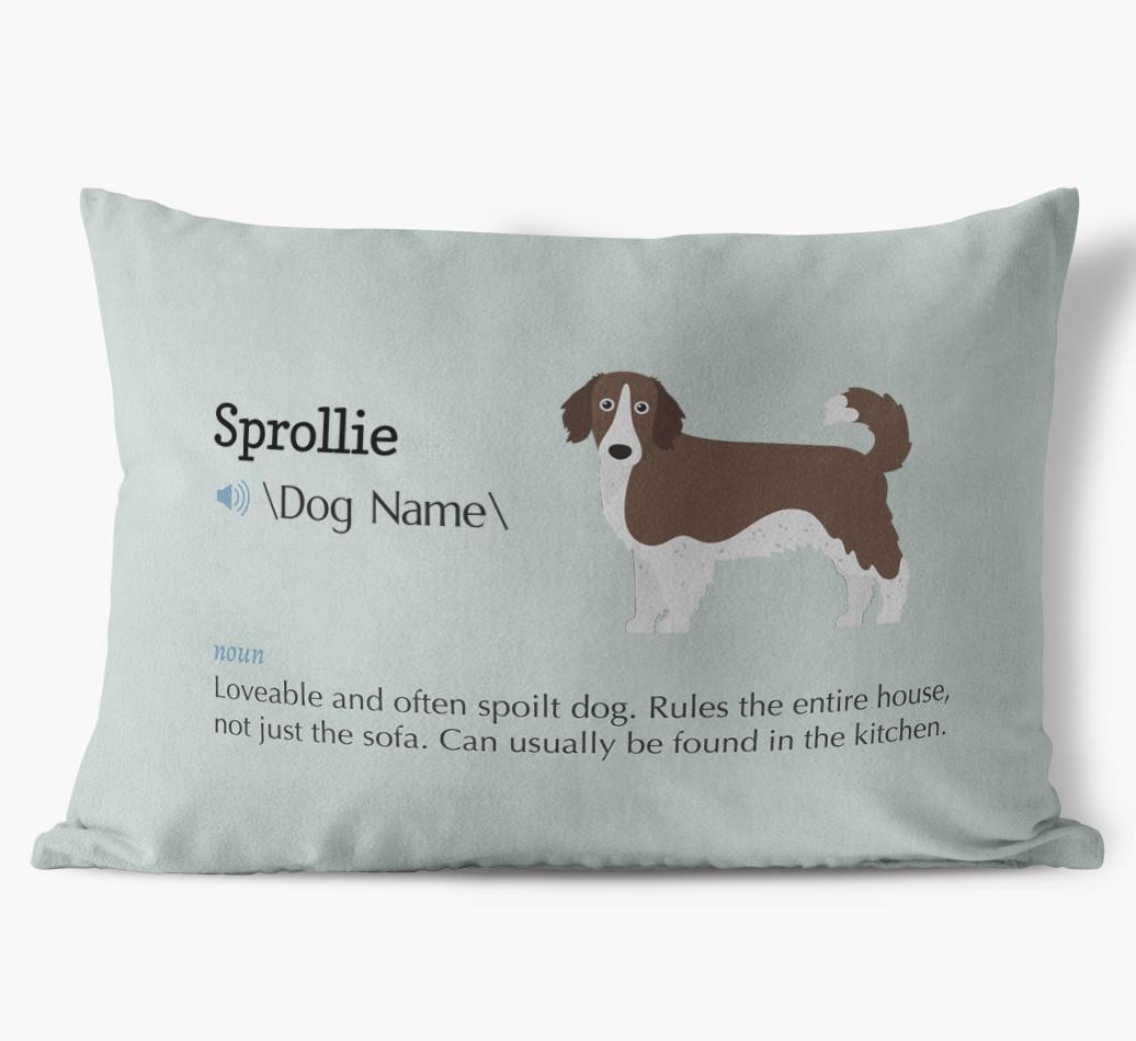 Definition: Personalized {breedFullName} Soft Touch Pillow