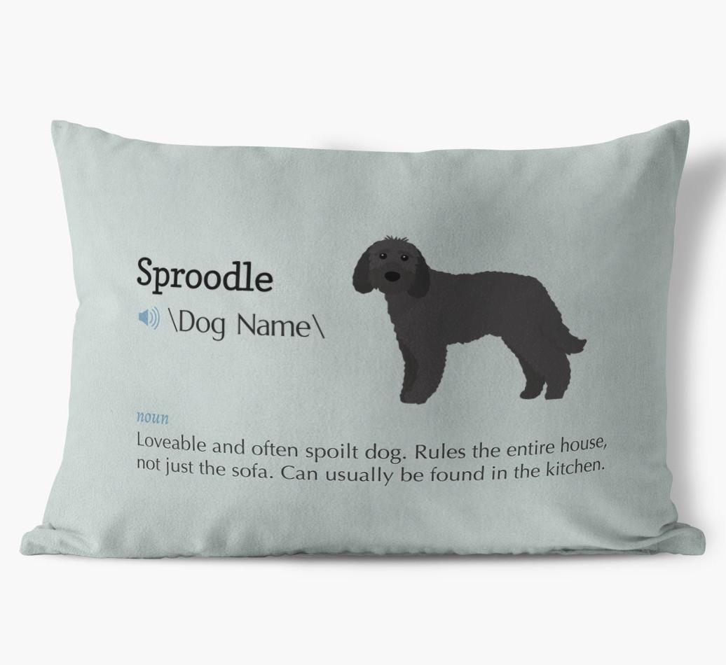 Definition: Personalized {breedFullName} Soft Touch Pillow
