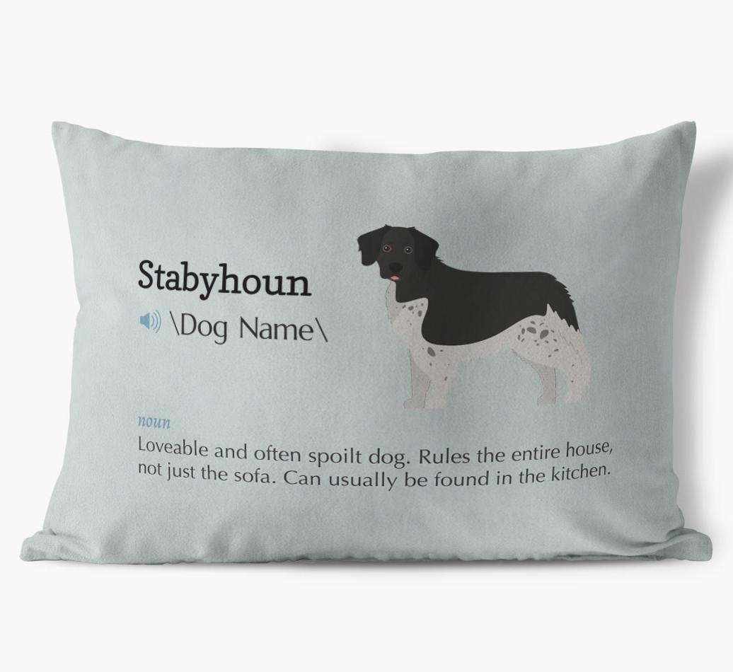 Definition: Personalized {breedFullName} Soft Touch Pillow