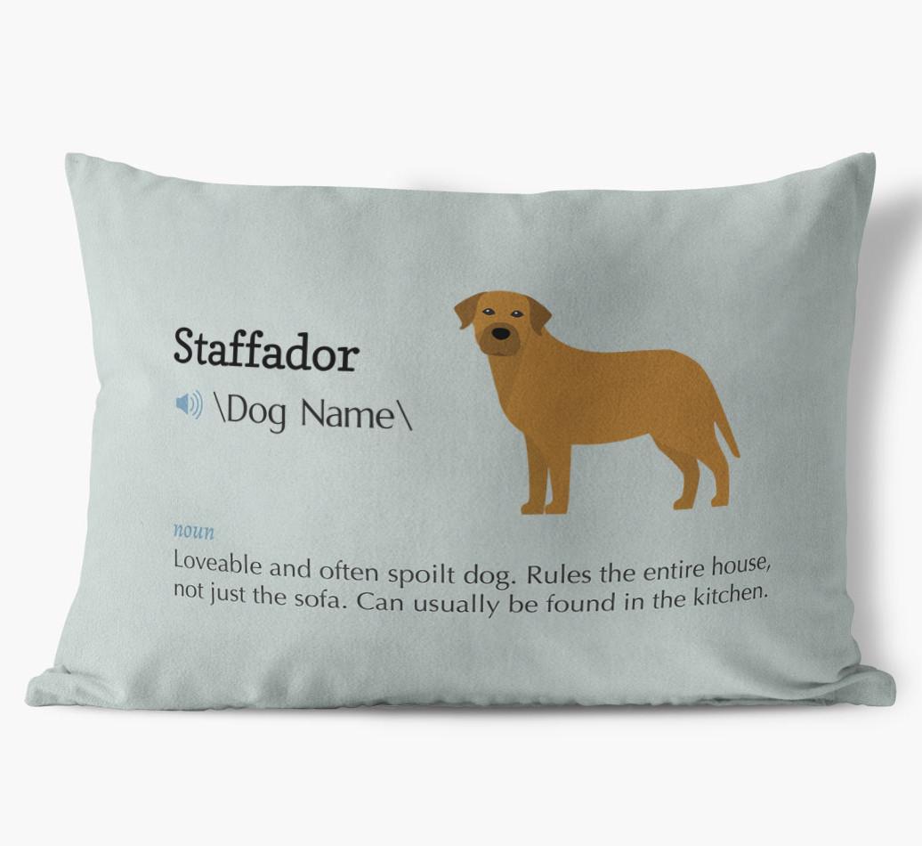 Definition: Personalized {breedFullName} Soft Touch Pillow