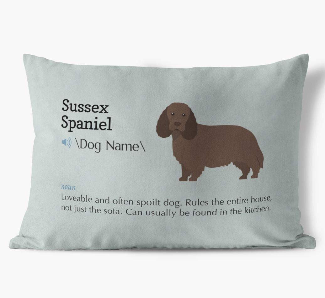 Definition: Personalized {breedFullName} Soft Touch Pillow