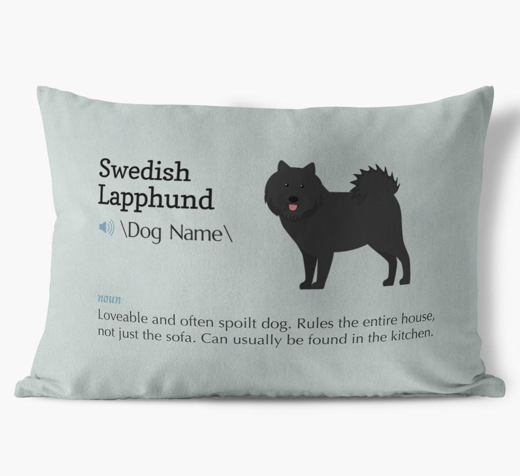 Definition: Personalized {breedFullName} Soft Touch Pillow