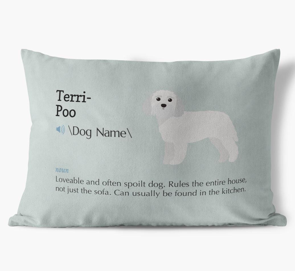 Definition: Personalized {breedFullName} Soft Touch Pillow