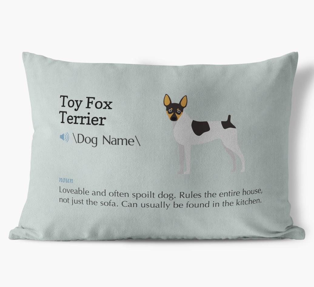 Definition: Personalized {breedFullName} Soft Touch Pillow