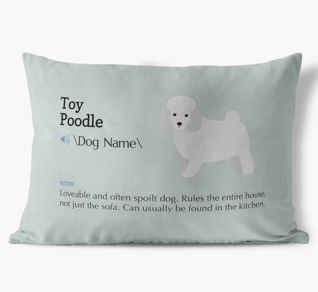Definition: Personalized {breedFullName} Soft Touch Pillow