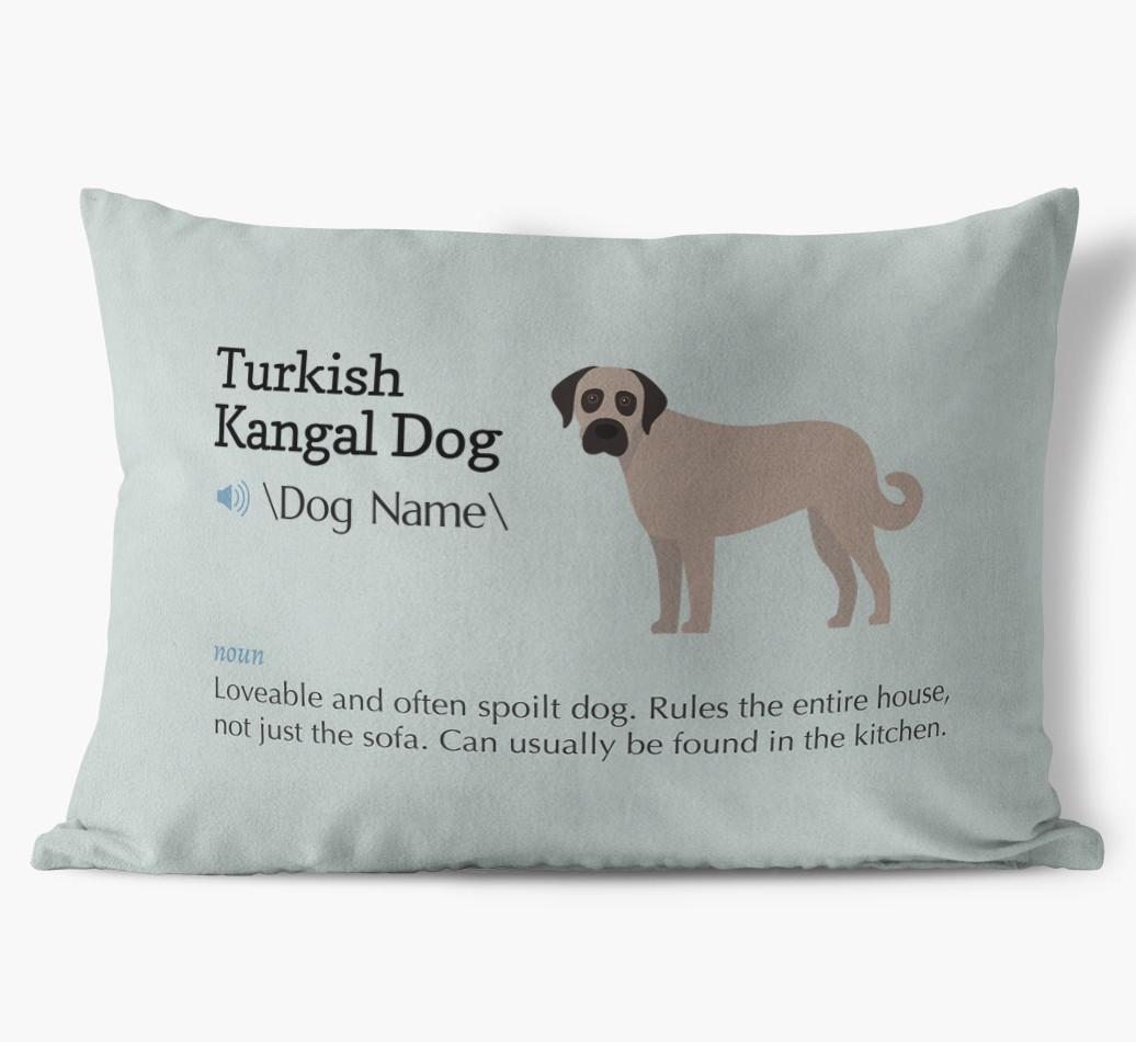Definition: Personalized {breedFullName} Soft Touch Pillow