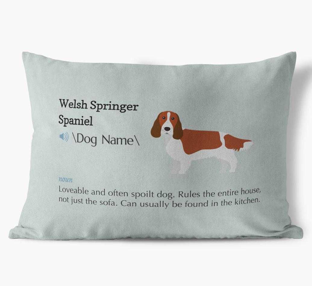 Definition: Personalized {breedFullName} Soft Touch Pillow