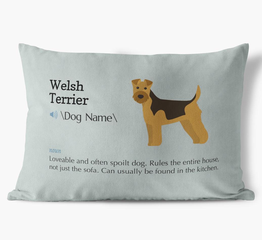 Definition: Personalized {breedFullName} Soft Touch Pillow