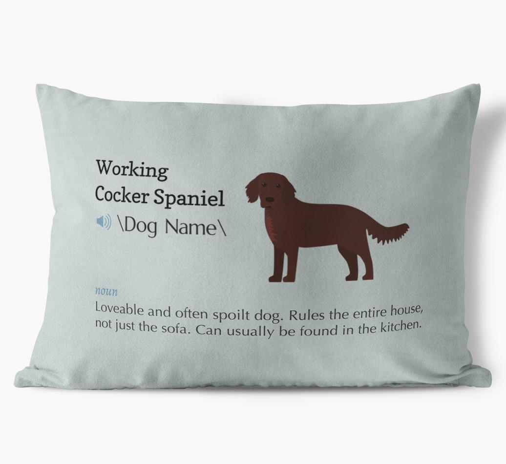 Definition: Personalized {breedFullName} Soft Touch Pillow