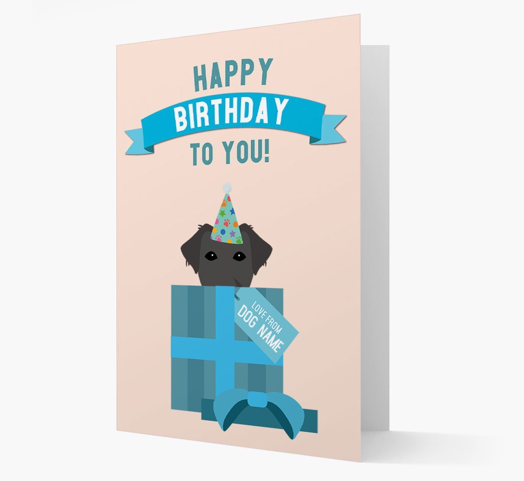 Personalised 'Happy Birthday to you! Love {dogsName}' Card