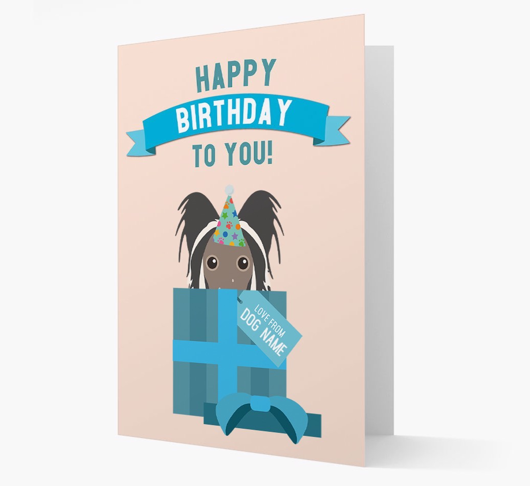 Personalised 'Happy Birthday to you! Love {dogsName}' Card