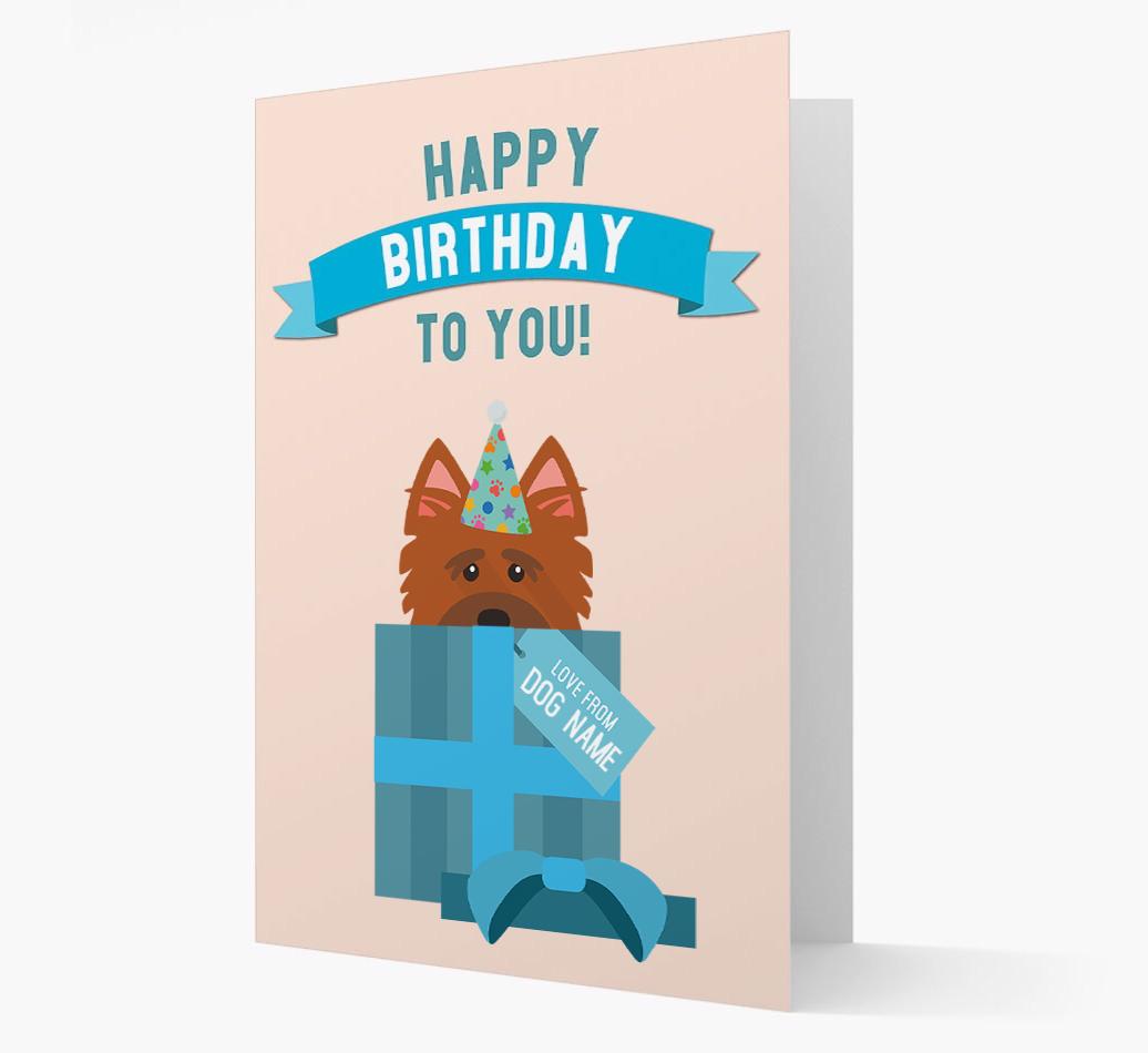 Personalized 'Happy Birthday to you! Love {dogsName}' Card