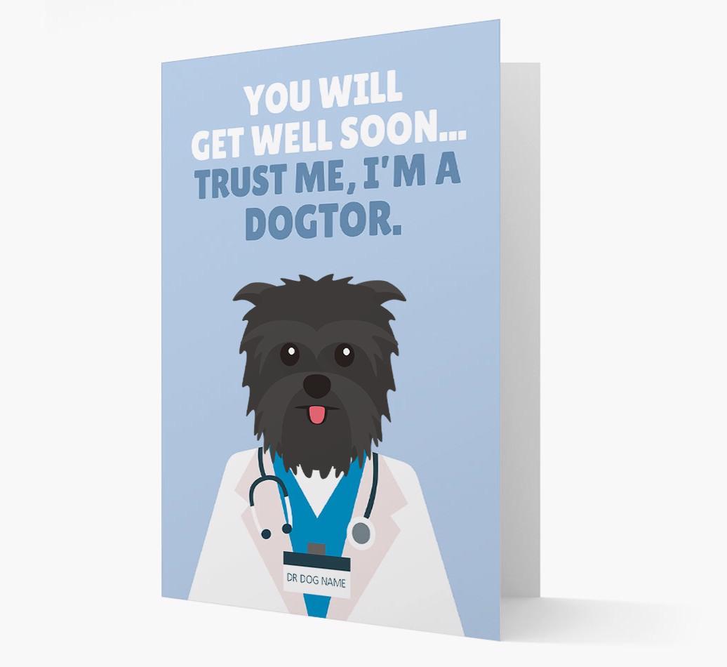 Personalised 'Trust me I'm a Dogtor' Get Well Soon Card