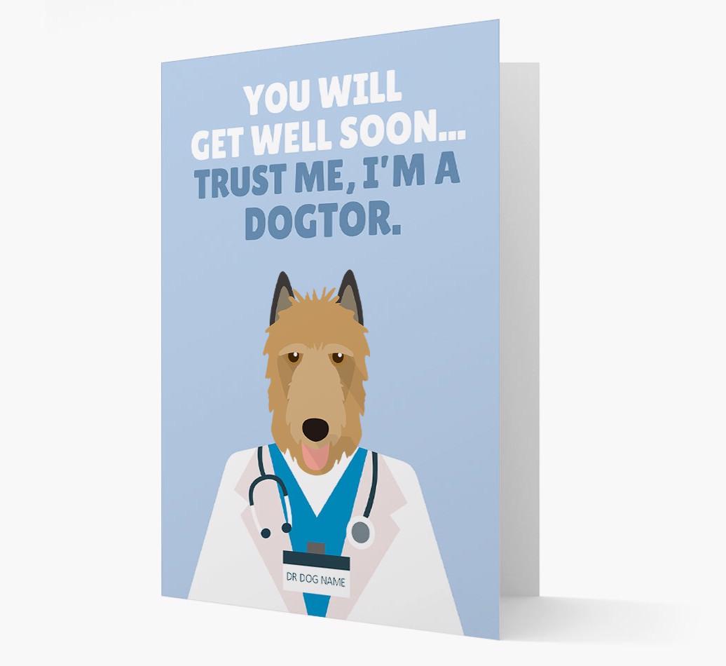 Personalised 'Trust me I'm a Dogtor' Get Well Soon Card