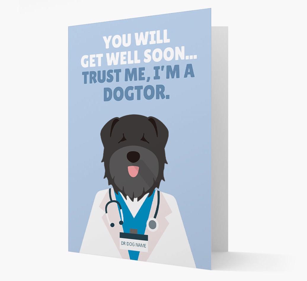 Personalised 'Trust me I'm a Dogtor' Get Well Soon Card