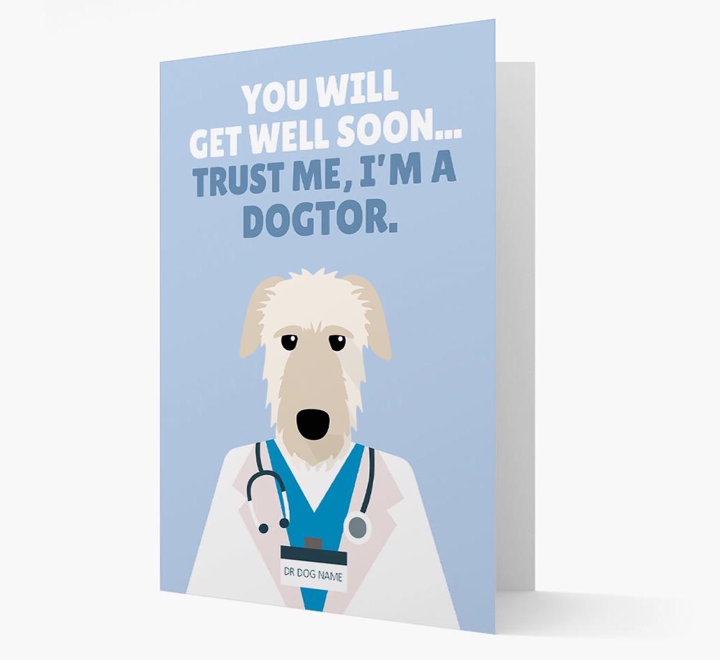 Personalised 'Trust me I'm a Dogtor' Get Well Soon Card