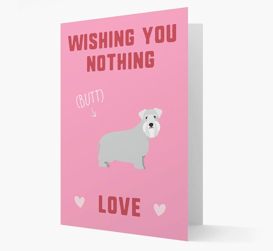 'Wishing You Nothing Butt Love' Card with {breedFullName} Icon