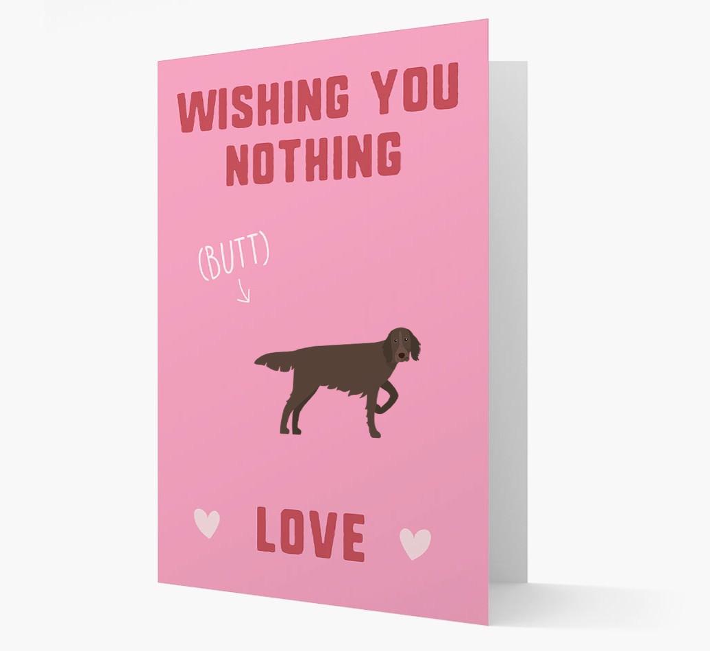 'Wishing You Nothing Butt Love' Card with {breedFullName} Icon
