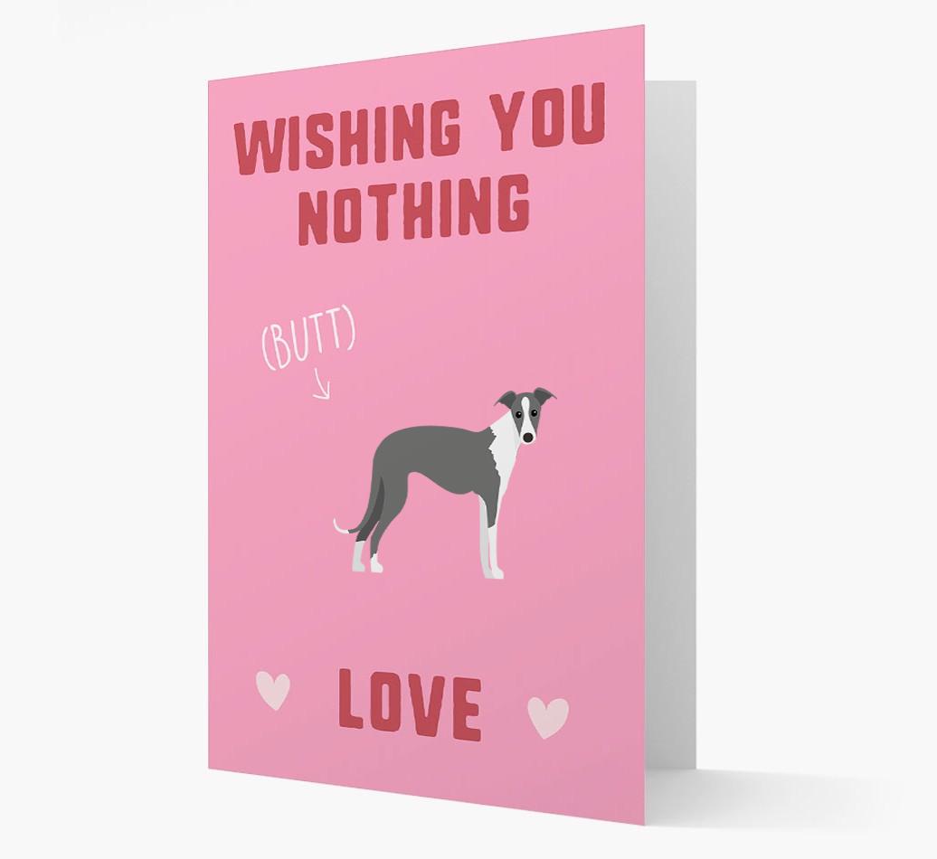 'Wishing You Nothing Butt Love' Card with {breedFullName} Icon
