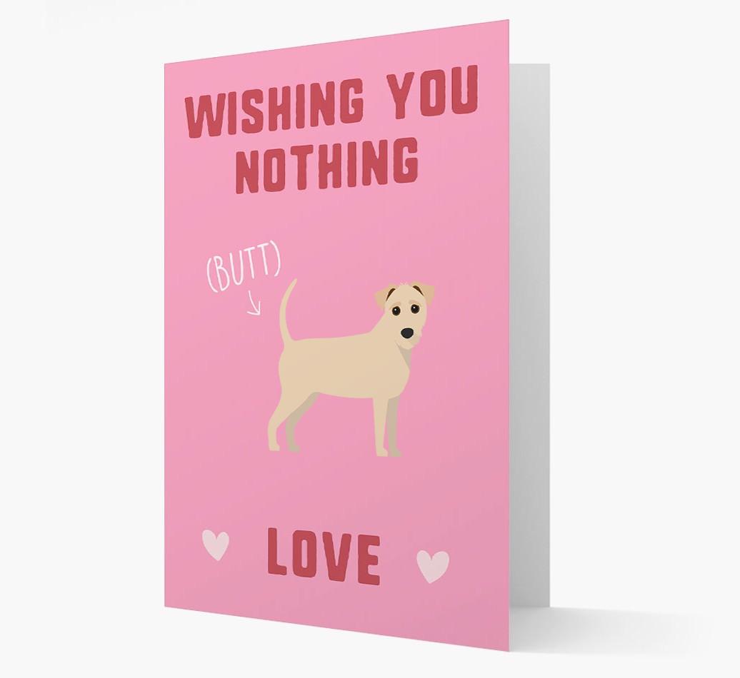 'Wishing You Nothing Butt Love' Card with {breedFullName} Icon