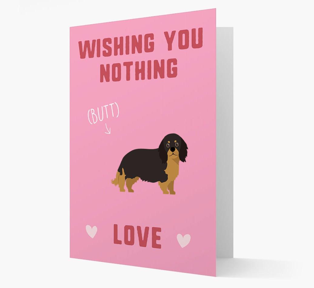 'Wishing You Nothing Butt Love' Card with {breedFullName} Icon